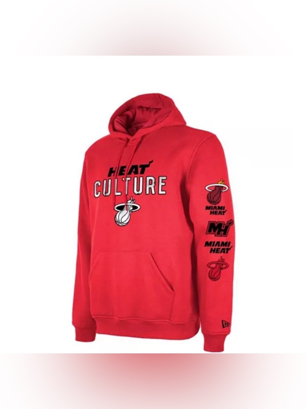 NBA Miami Heat Red 'Heat Culture' Crewneck Hoodie